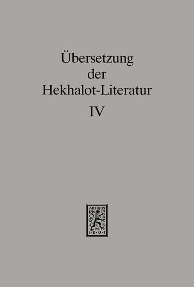 Ubersetzung Der Hekhalot-Literatur