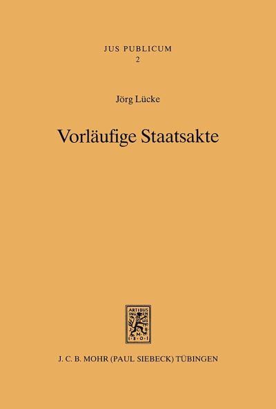 Vorlaufige Staatsakte