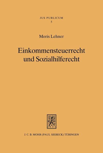 Einkommensteuerrecht Und Sozialhilferecht