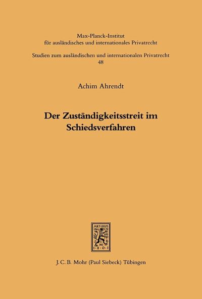 Der Zustandigkeitsstreit Im Schiedsverfahren
