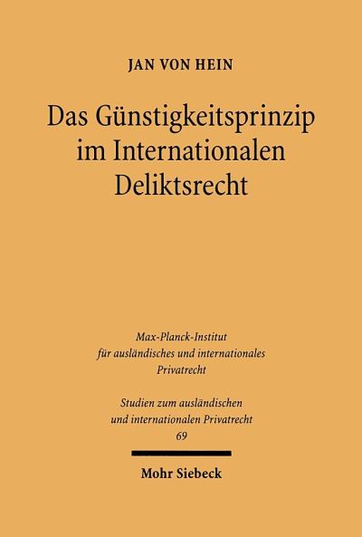 Das Gunstigkeitsprinzip Im Internationalen Deliktsrecht