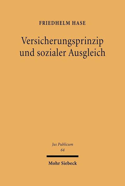 Versicherungsprinzip Und Sozialer Ausgleich