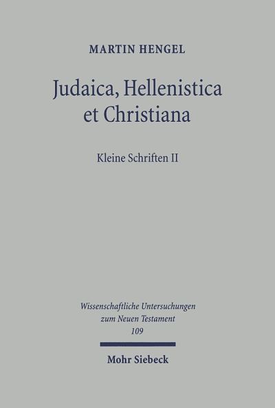 Judaica, Hellenistica Et Christiana