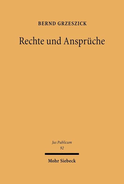 Rechte Und Anspruche