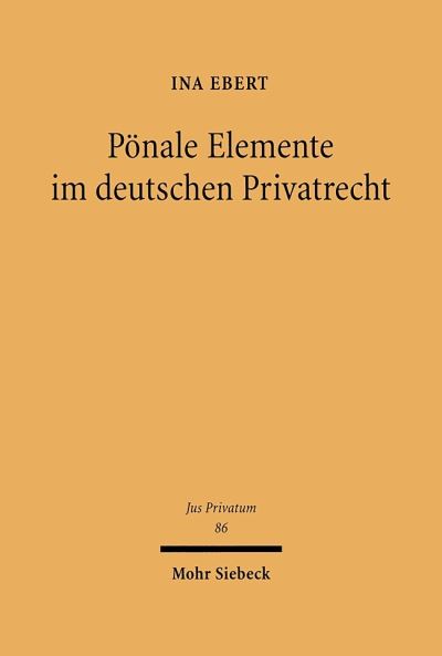 Ponale Elemente Im Deutschen Privatrecht
