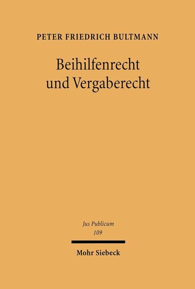 Beihilfenrecht Und Vergaberecht