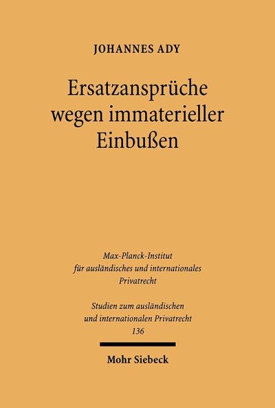 Ersatzanspruche Wegen Immaterieller Einbussen