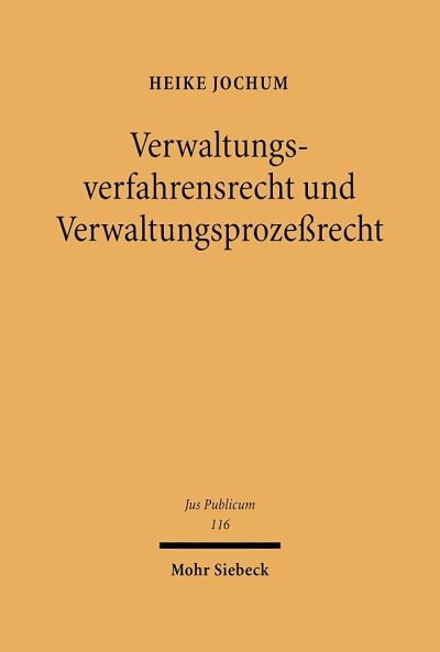 Verwaltungsverfahrensrecht Und Verwaltungsprozessrecht