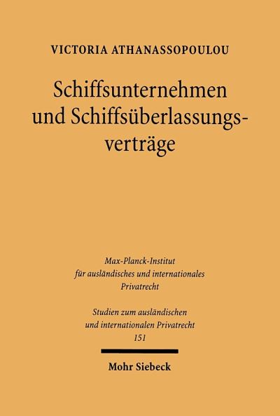 Schiffsunternehmen Und Schiffsuberlassungsvertrage