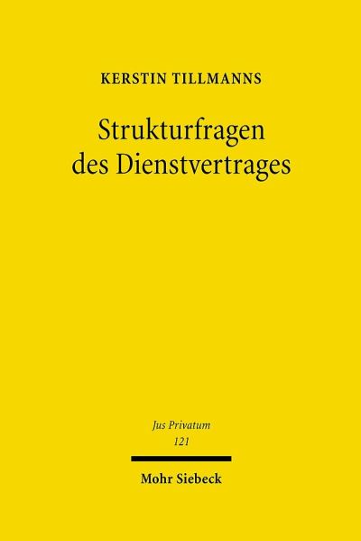 Strukturfragen Des Dienstvertrages