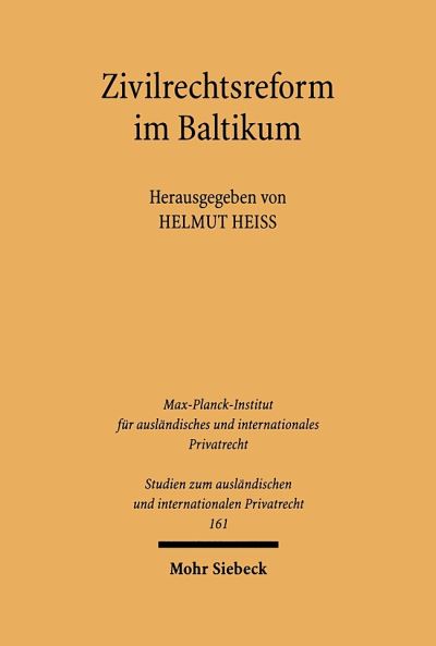 Zivilrechtsreform Im Baltikum