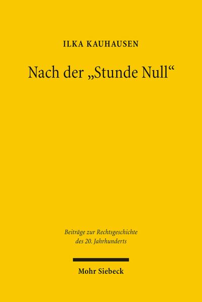 Nach Der 'Stunde Null'