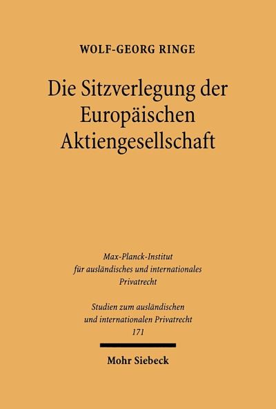 Die Sitzverlegung Der Europaischen Aktiengesellschaft