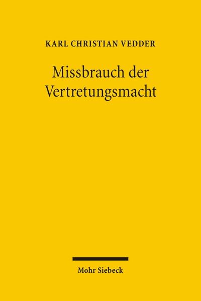 Missbrauch Der Vertretungsmacht