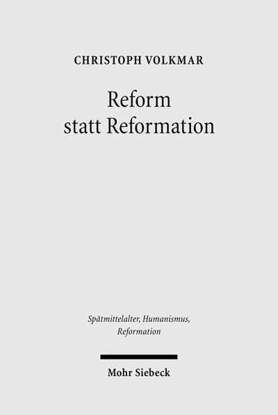 Reform Statt Reformation