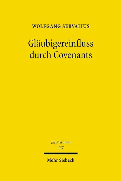Glaubigereinfluss Durch Covenants
