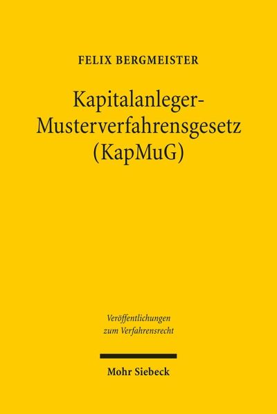 Kapitalanleger - Musterverfahrensgesetz (KapMuG)
