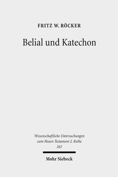 Belial Und Katechon
