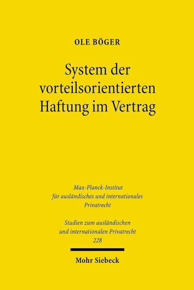 System Der Vorteilsorientierten Haftung Im Vertrag
