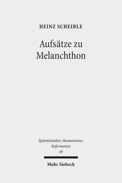 Aufsatze Zu Melanchthon