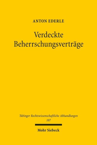 Verdeckte Beherrschungsvertrage
