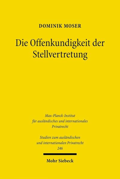 Die Offenkundigkeit Der Stellvertretung