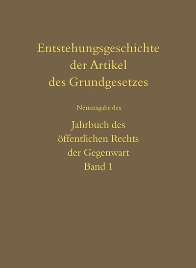Entstehungsgeschichte Der Artikel Des Grundgesetzes