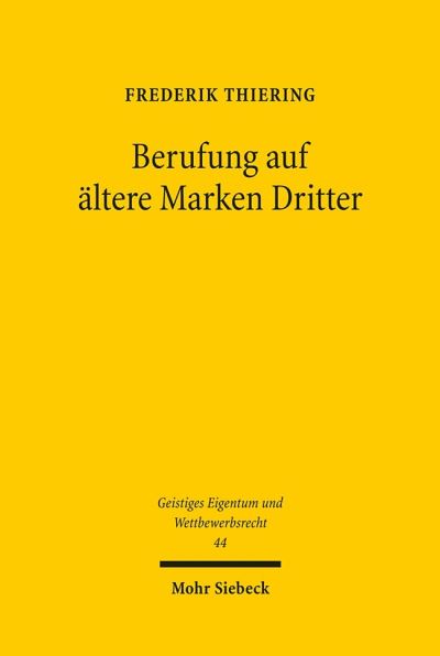 Berufung Auf Altere Marken Dritter