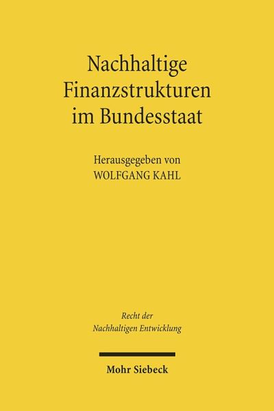 Nachhaltige Finanzstrukturen Im Bundesstaat