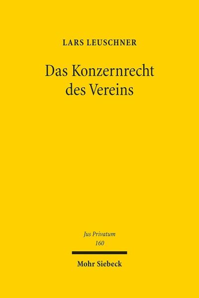 Das Konzernrecht Des Vereins