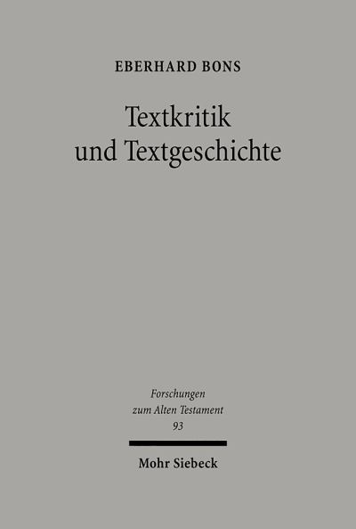 Textkritik Und Textgeschichte