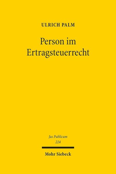 Person Im Ertragsteuerrecht