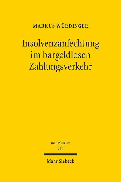 Insolvenzanfechtung Im Bargeldlosen Zahlungsverkehr