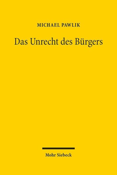 Das Unrecht Des Burgers
