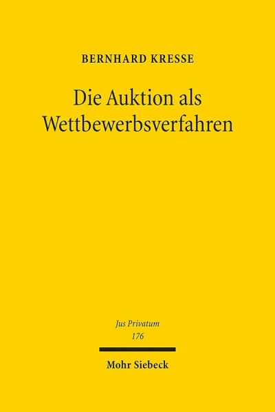 Die Auktion Als Wettbewerbsverfahren