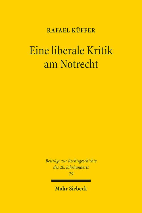 Eine Liberale Kritik Am Notrecht