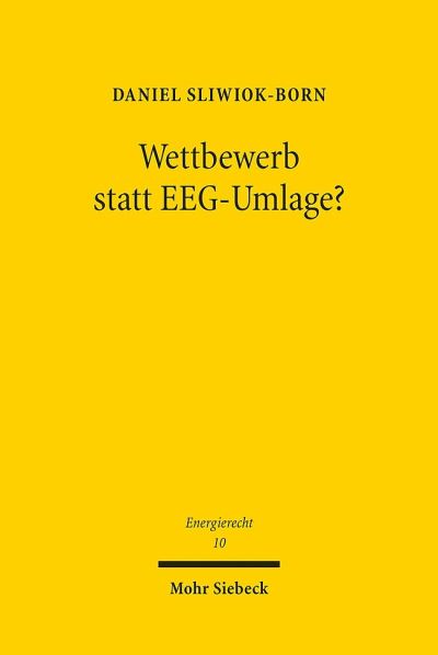 Wettbewerb Statt EEG-Umlage?