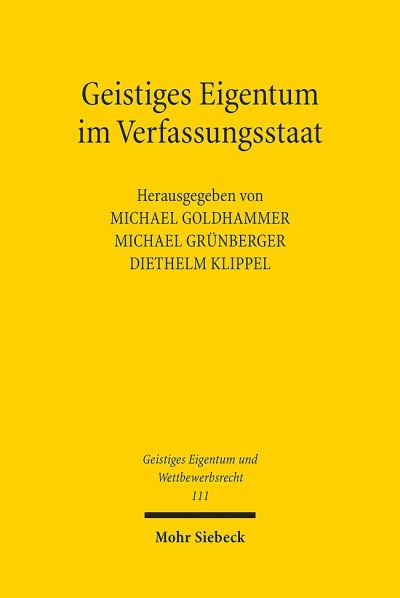 Geistiges Eigentum Im Verfassungsstaat