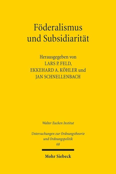Foderalismus Und Subsidiaritat