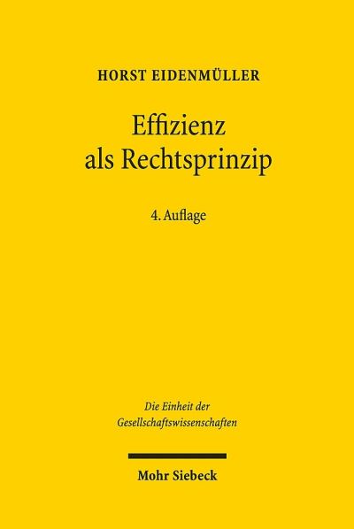 Effizienz Als Rechtsprinzip