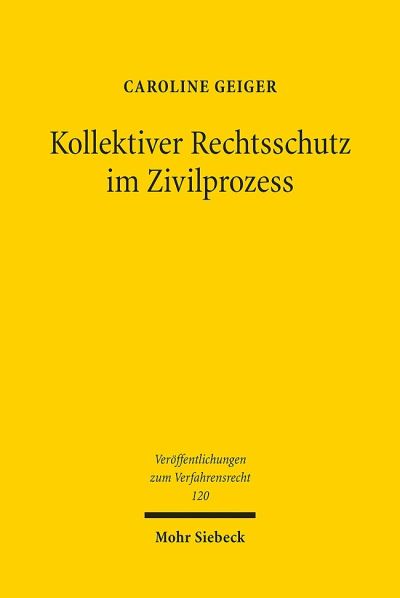 Kollektiver Rechtsschutz Im Zivilprozess
