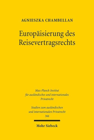 Europaisierung Des Reisevertragsrechts