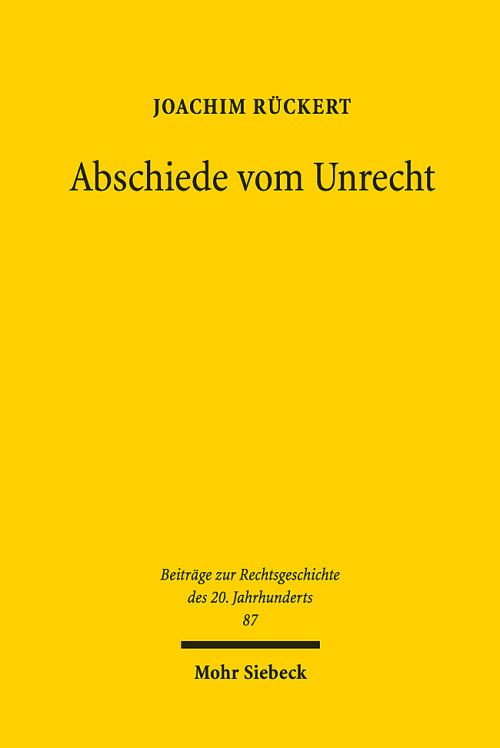 Abschiede Vom Unrecht
