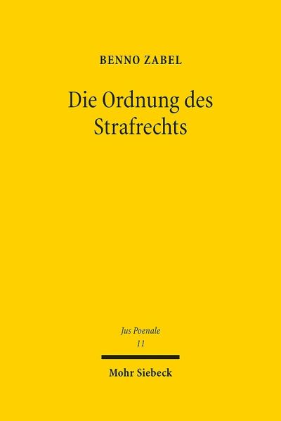 Die Ordnung Des Strafrechts