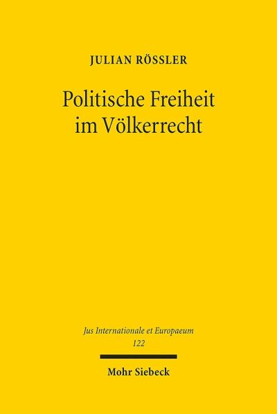 Politische Freiheit Im Volkerrecht