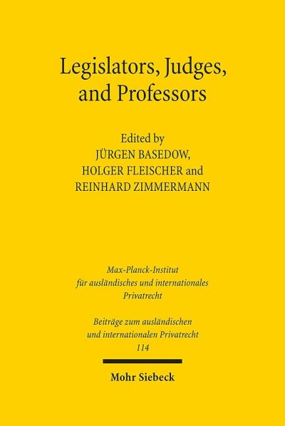 Legislators, Judges, and Professors