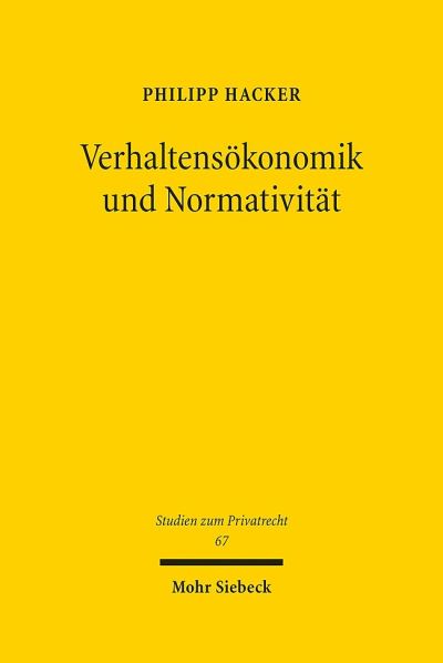 Verhaltensokonomik Und Normativitat