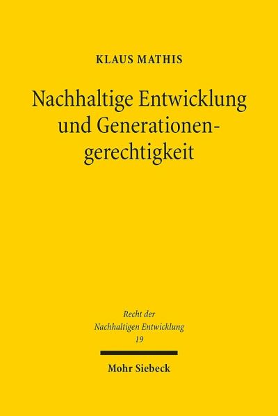Nachhaltige Entwicklung Und Generationengerechtigkeit