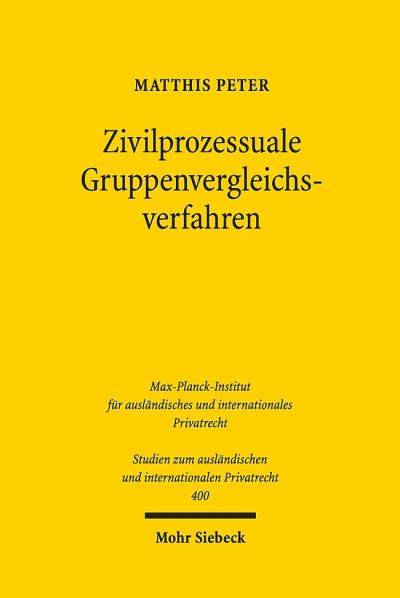 Zivilprozessuale Gruppenvergleichsverfahren
