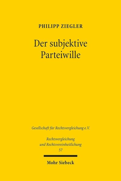 Der Subjektive Parteiwille
